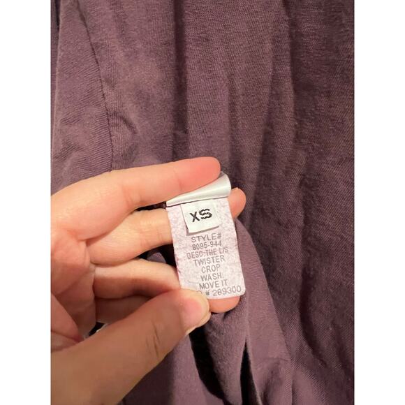 Mother the L/S Twister Crop Fli Fint size XS NWT - Picture 10 of 12